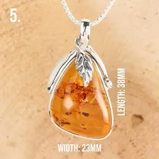 Option Five Handmade Amber Pendant 