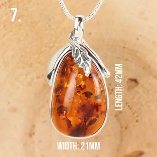 Option Seven Handmade Amber Pendant 