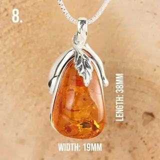 Option Eight Handmade Amber Pendant 