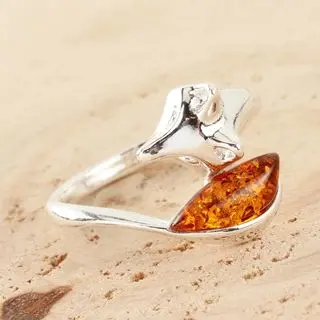 Sterling Silver Fox Ring