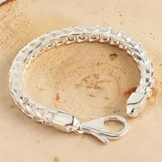 7.8mm Wide Heavy Sterling Silver Franco Bracelet
