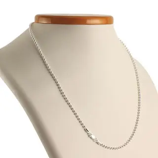 Sterling Silver Bead Chain for Dog Tags and Pendants