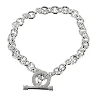 T-Bar Solid Sterling Silver Bracelet