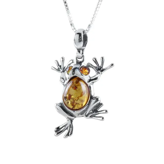 Tree Frog Sterling Silver Pendant