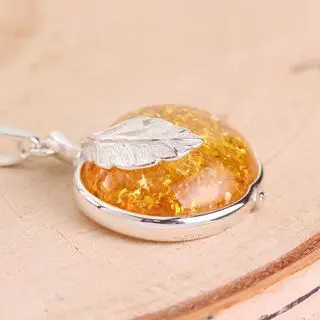 Sterling Silver Apple Pendant