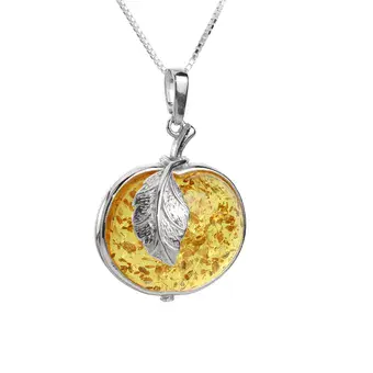 Lemon Baltic Amber Apple Pendant Lemon Baltic Amber Apple Pendant