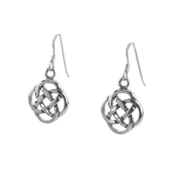 Sterling Silver Celtic Drop Earrings