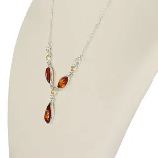 Baltic Amber Sterling Silver Necklace