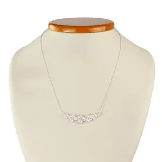 Adjustable 925 Sterling Silver Daisy Necklace