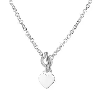 925 Sterling Silver Lighter Weight T-Bar Necklace