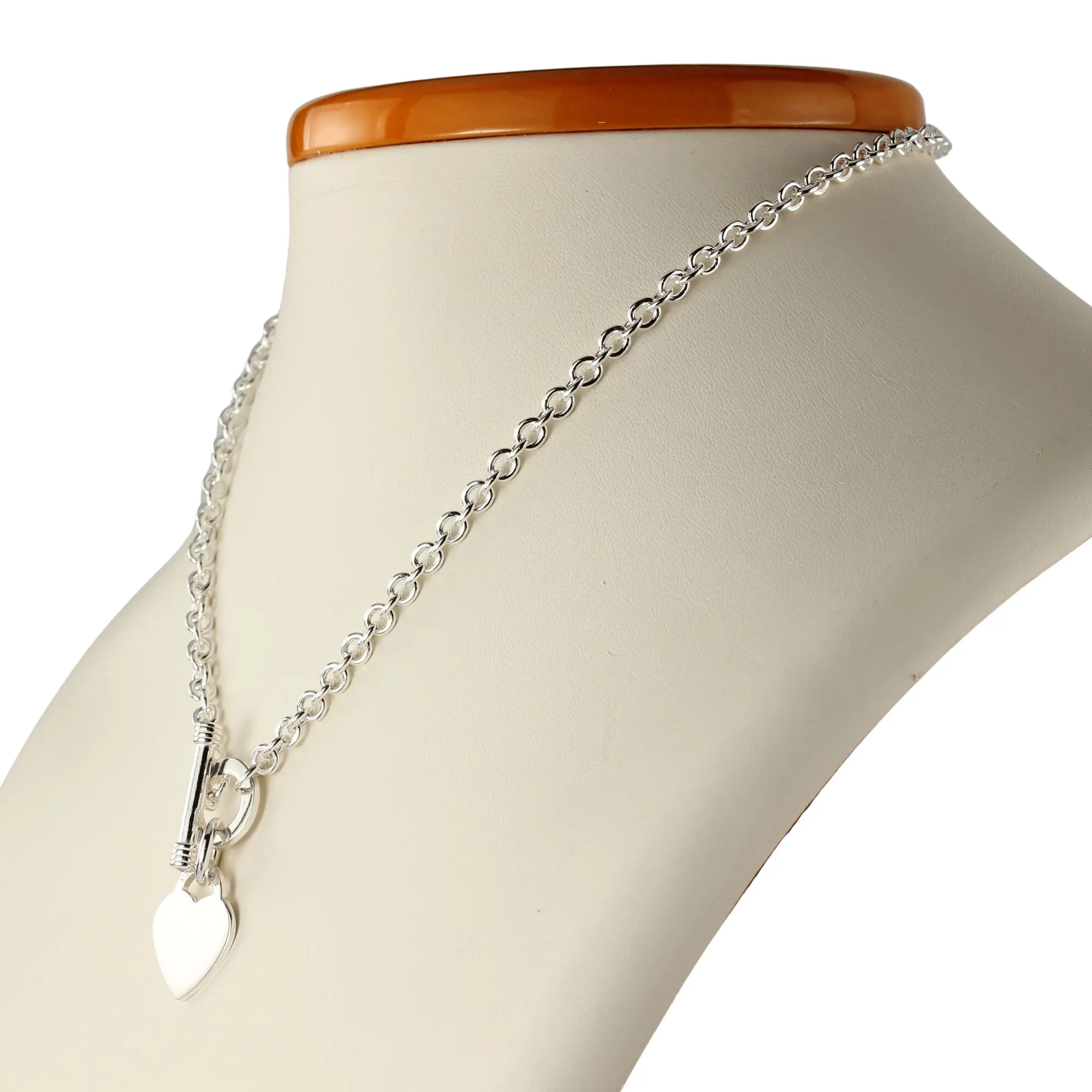 925 heart necklace clearance