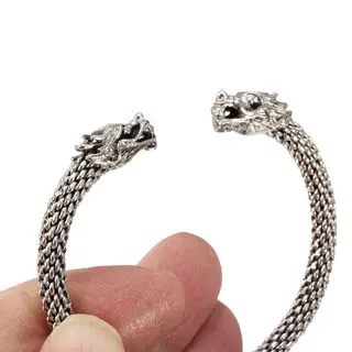 925 Sterling Silver Dragon Bangle