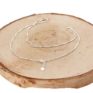 925 Sterling Silver Box Pendant Chain