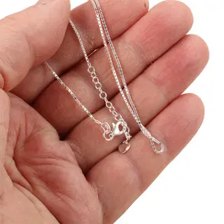 925 Sterling Silver Pendant Chain Adjustable