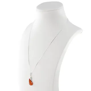 Sterling Silver Honey Amber Pendant