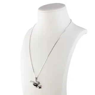 Christmas Robin Amber Pendant