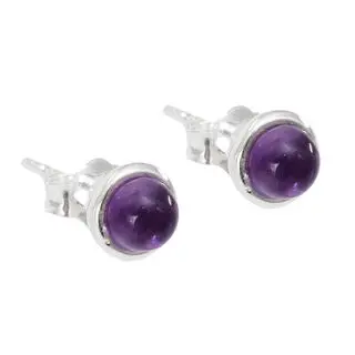 5mm Amethyst Stud Earrings