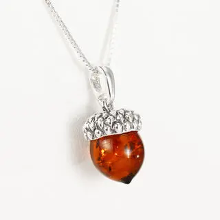 Baltic Amber Little Acorn Pendant