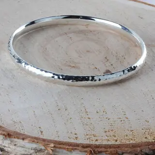 Heavy 6mm Width 925 Solid Sterling Silver Bangle