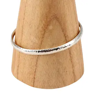Heavy Textured Solid 925 Sterling Silver Bangle