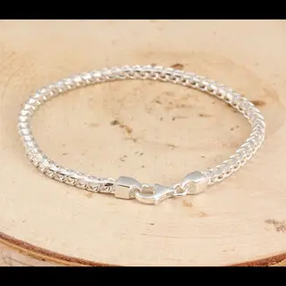 925 Sterling Silver Franco Design Bracelet