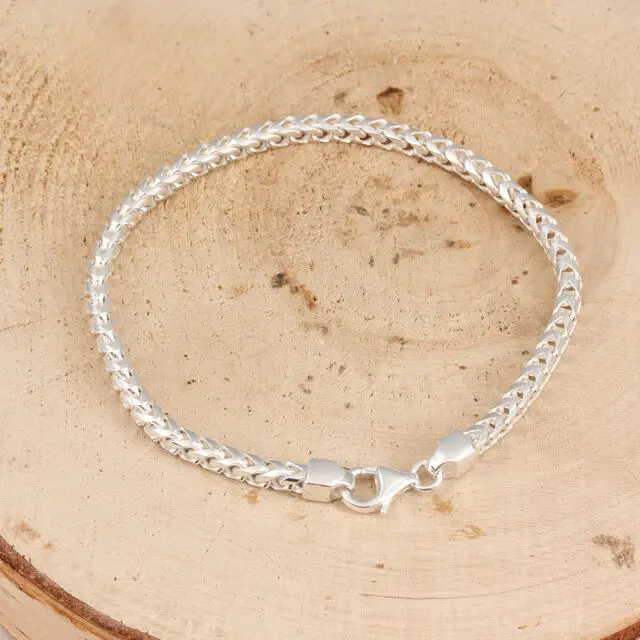 925 Sterling Silver Franco Bracelet