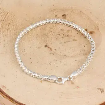925 Solid Sterling Silver Franco Bracelet 3.7mm Width 