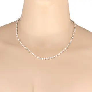 4mm Diameter Sterling Silver Bead Chain