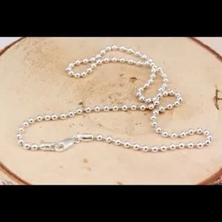 Highly Polished 4mm Silver Bead Chain
