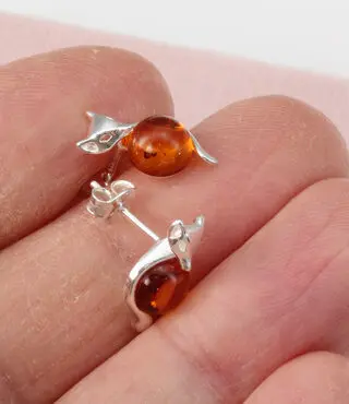 Little Fox Cub 925 Sterling Silver Earrings