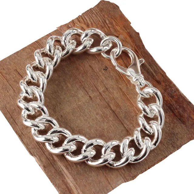 Heavy Solid Sterling Silver Handmade Bracelet