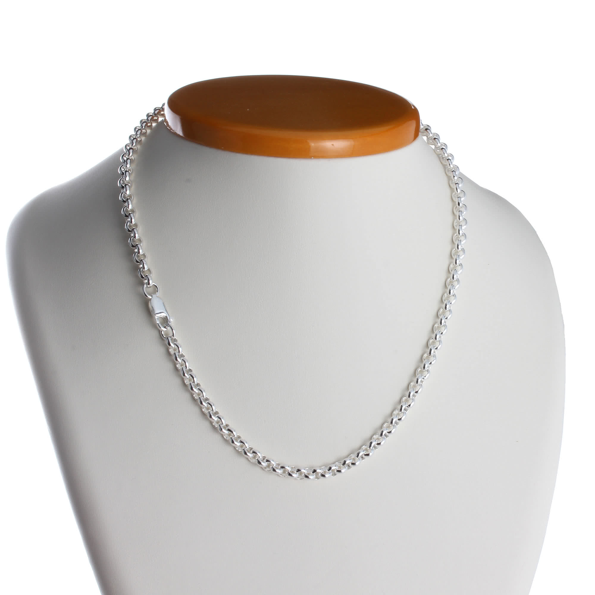 Silver Belcher Chain Necklace