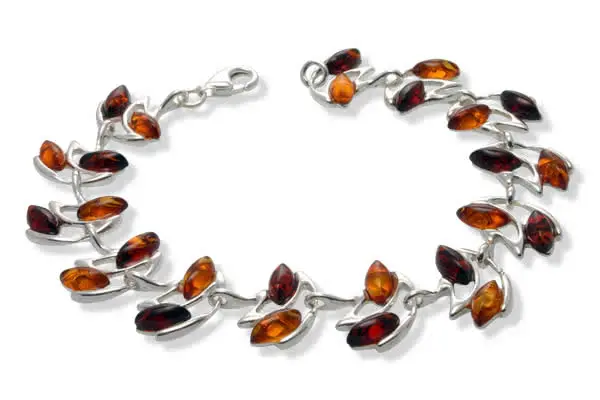 Honey and Cognac Amber Waves Bracelet