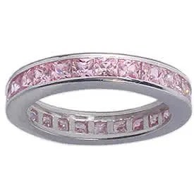 Pink Ice Full Eternity Ring