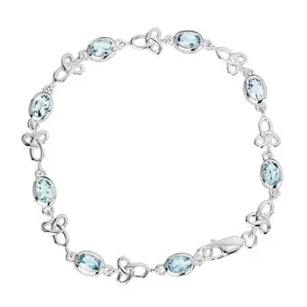 Blue Topaz Celtic Bracelet