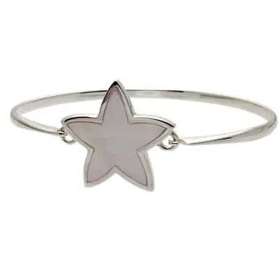 Mother of Pearl Star Flower Bangle