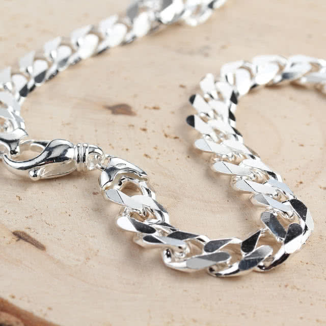 Review of Heavy Silver Curb Chain for Men