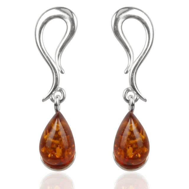 New Amber Drop Earrings