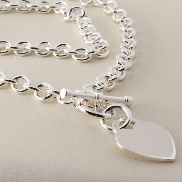 New Review: Heart Tag T-Bar Silver Necklace