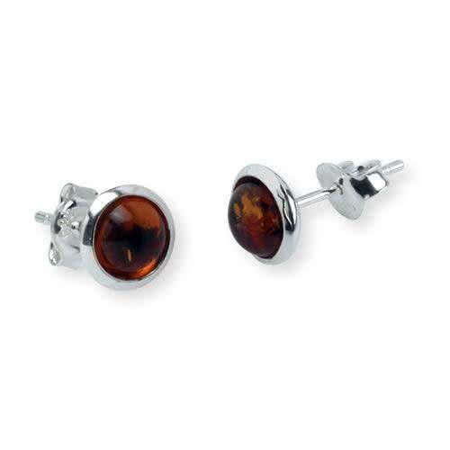 New Review:  Small Round Honey Amber Earrings - Very Pretty for Everyday Use