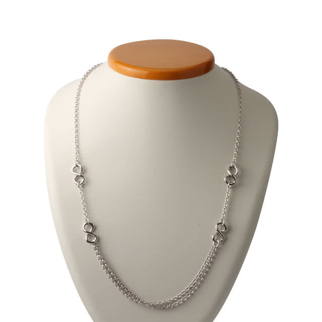 New Review: Long Sterling Silver Rhodium Plated Infinity Necklace