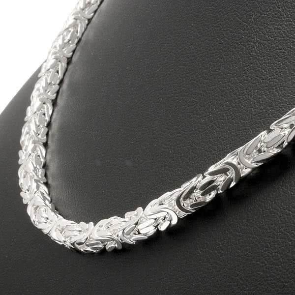 Back In Stock: Square Byzantine Silver Chain - Unisex 4mm