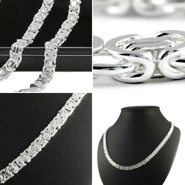 Back In Stock! Byzantine 6.80mm Sterling Silver Men's Chain