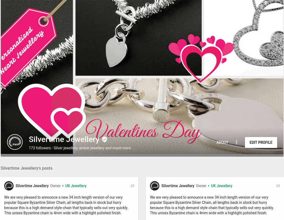 Silvertime Jewellery on Google Plus