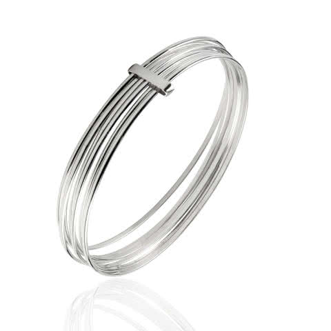 Silver Slave Bangles