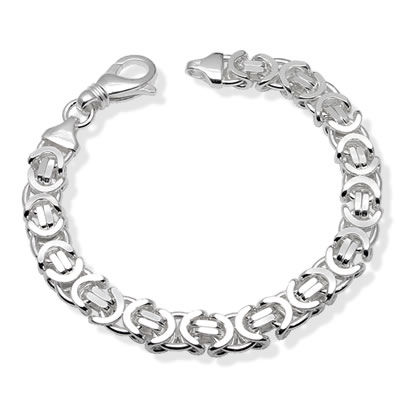 Byzantine Mens Silver Bracelet