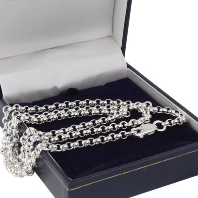 Silver Belcher Chain 4mm