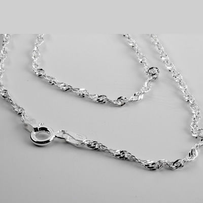 Lightweight Sterling Silver Singapore Chain