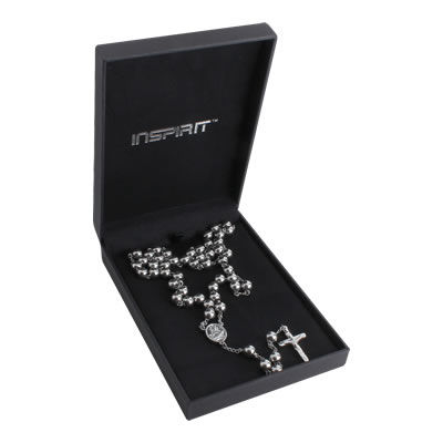 Stainless Steel Rosary Necklace