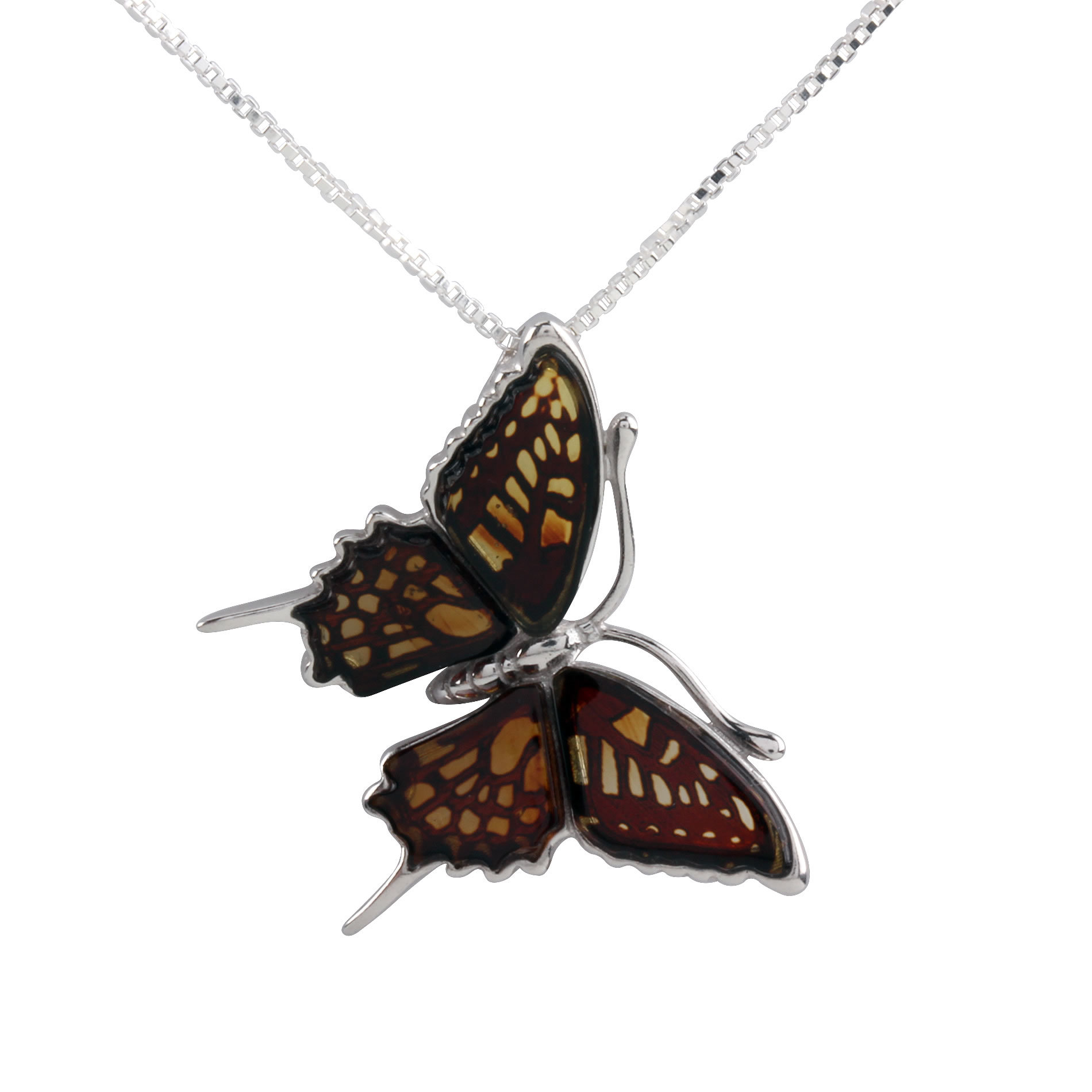 Baltic Amber Quality Butterfly Pendant